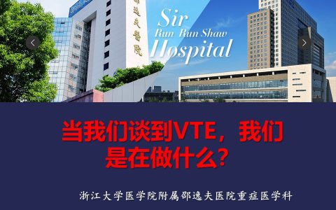 当我们谈及VTE的重要性，我们究竟该怎么做？