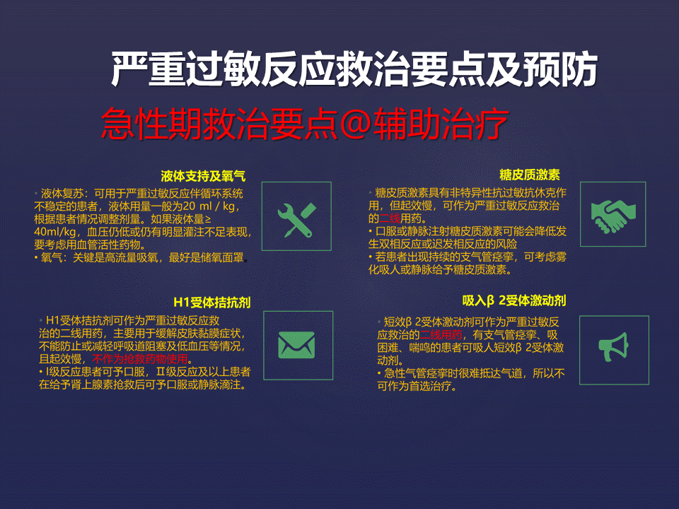 严重过敏反应急救的理论与实践