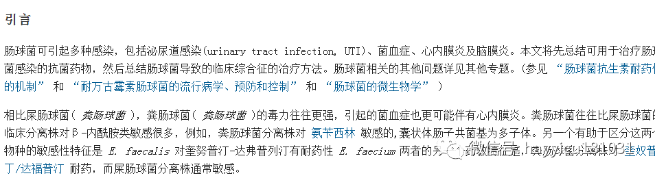 肠球菌感染的治疗