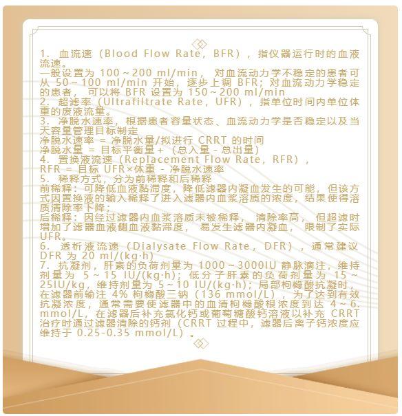 四步学会 CRRT 的规范化治疗流程