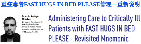 重症患者FAST HUGS IN BED PLEASE管理-对概念的重新说明 重症患者FAST HUGS IN BED PLEASE管理-对概念的重新说明