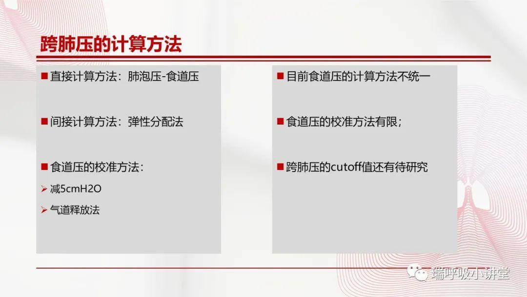 驱动压和跨肺压