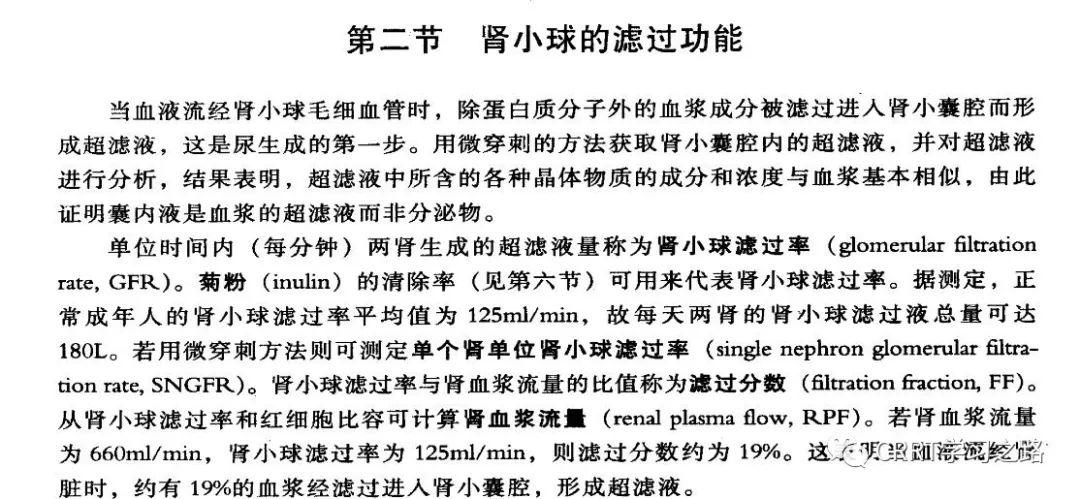 CRRT基本概念—滤过分数