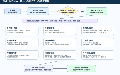 PNEUMONIA：重症肺炎第一小时评估清单