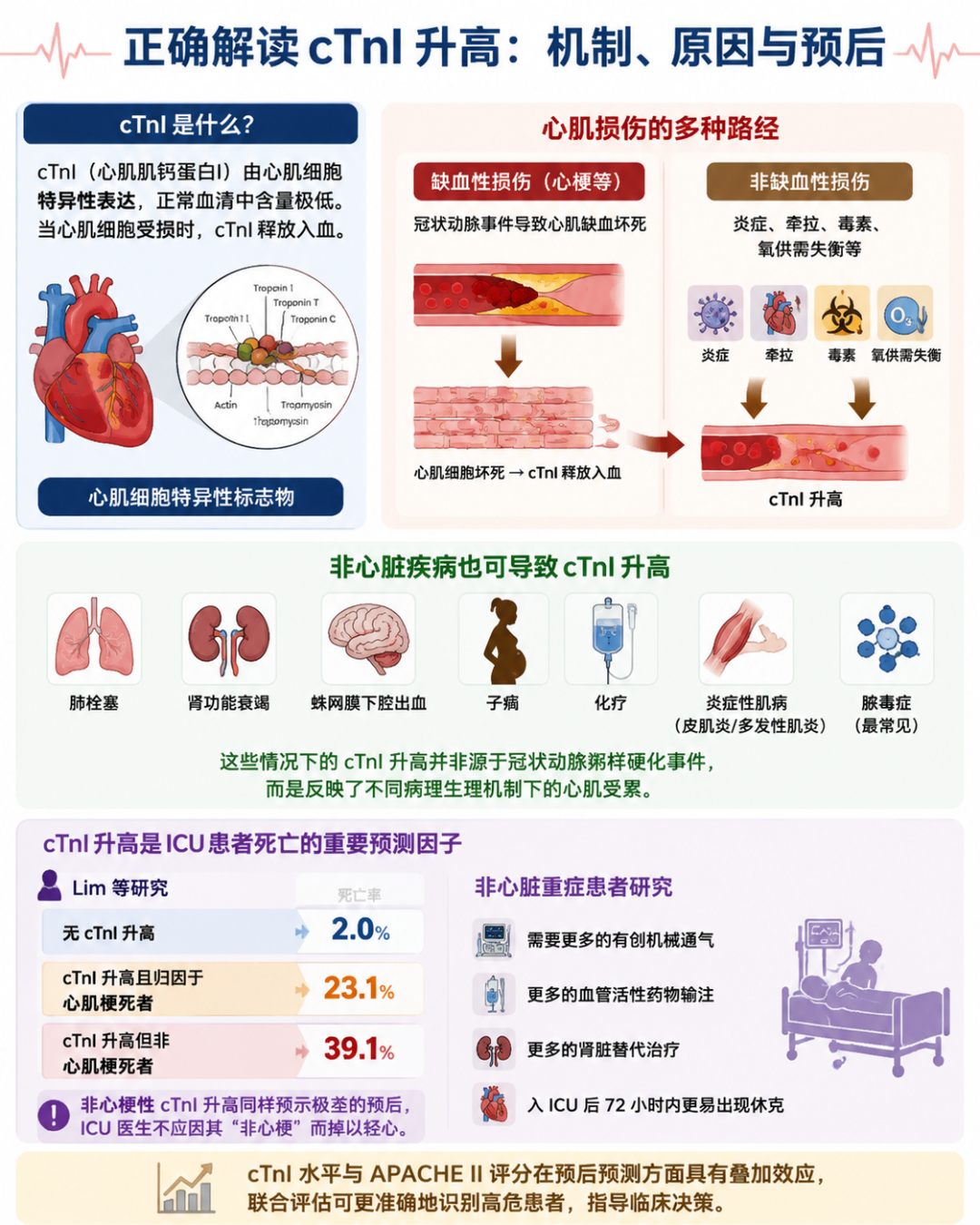 ICU里的危急值:肌钙蛋白I升高,一定是心梗吗?