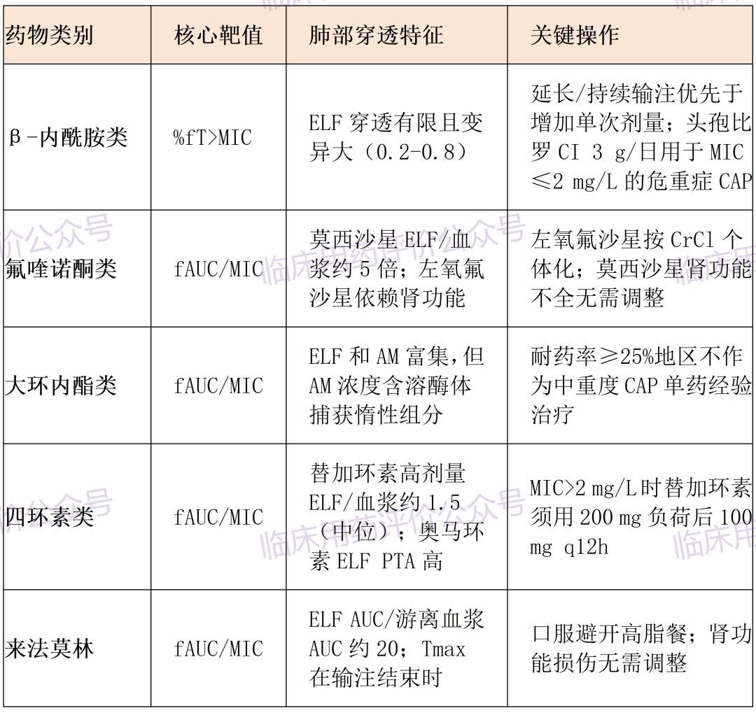 社区获得性肺炎抗菌药物PK/PD临床应用指导(2026)